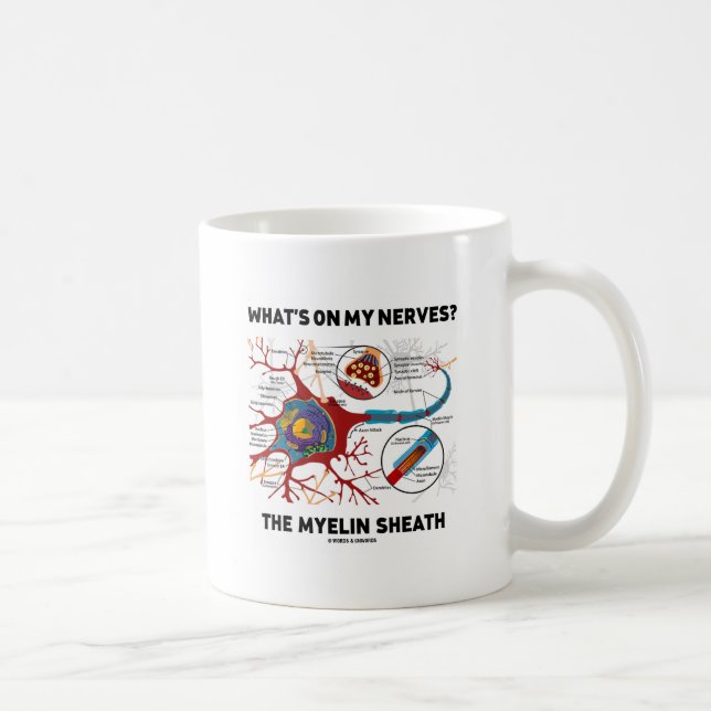 Was ist auf meinen Nerven? Myelin Sheath Kaffeetasse (Rechts)