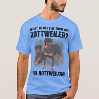 Was ist besser als ein Rottweiler zwei Rottweiler T-Shirt