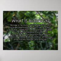 Was ist Biologie? Poster