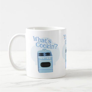 Was ist Cooking Fun Retro Oven Illustration Design Kaffeetasse