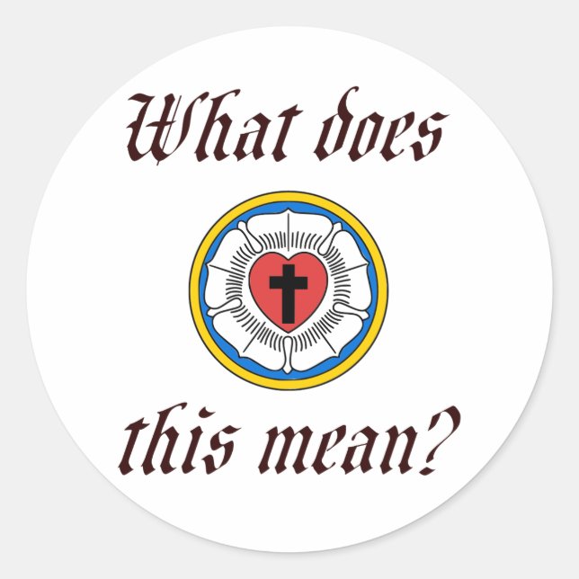 Was ist das Gemein? Runder Aufkleber (Vorderseite)