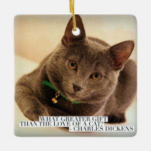 Was ist das größere Geschenk als die Liebe einer K Keramikornament