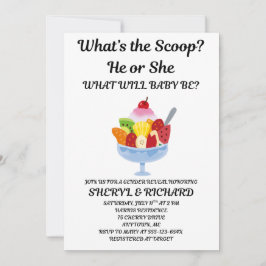 Was ist das Party des Scoop Gender? Einladung