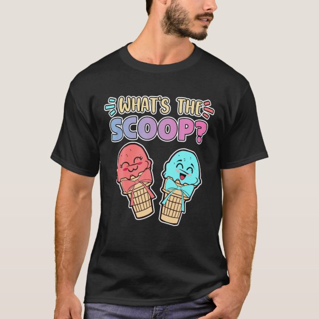 Was ist das Scoop Ice Cream Gender Reveal Baby Ann T-Shirt (Vorderseite)