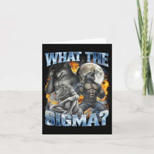 Was ist das Sigma Cool Funny Alpha Wolf Werwolf St Karte