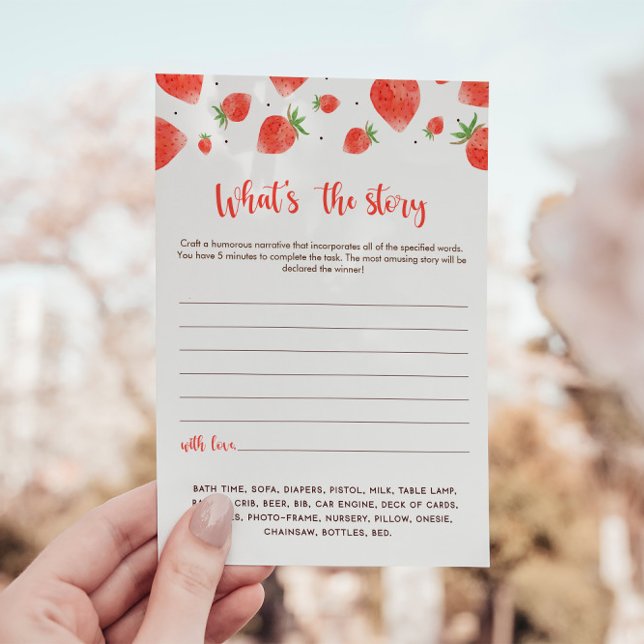 Was ist das Story Game, Berry Sweet Baby Shower? Einladung (Von Creator hochgeladen)