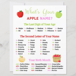 Was ist dein Apple-Name-Spiel?