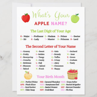 Was ist dein Apple-Name-Spiel?