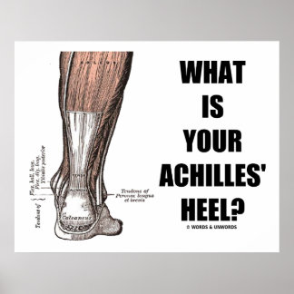 Was ist deine Achillesferse? (Heel Anatomy) Poster