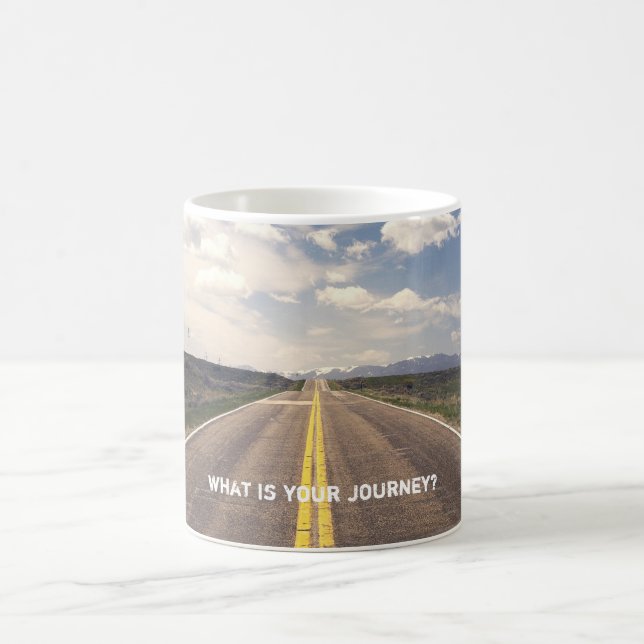Was ist deine Reise? Kaffeetasse (Mittel)