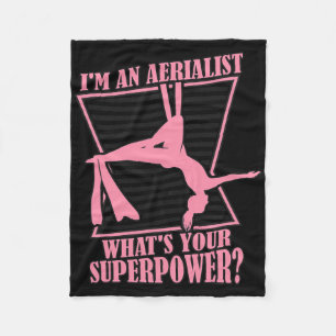 Was ist deine Superkraft Turnen Aerial Yoga Aeri Fleecedecke
