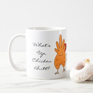 Was ist der Hühnerfisch? Funny Spaß Kaffeetasse