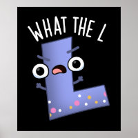 Was ist der L Funny Letter L Pun Dark BG