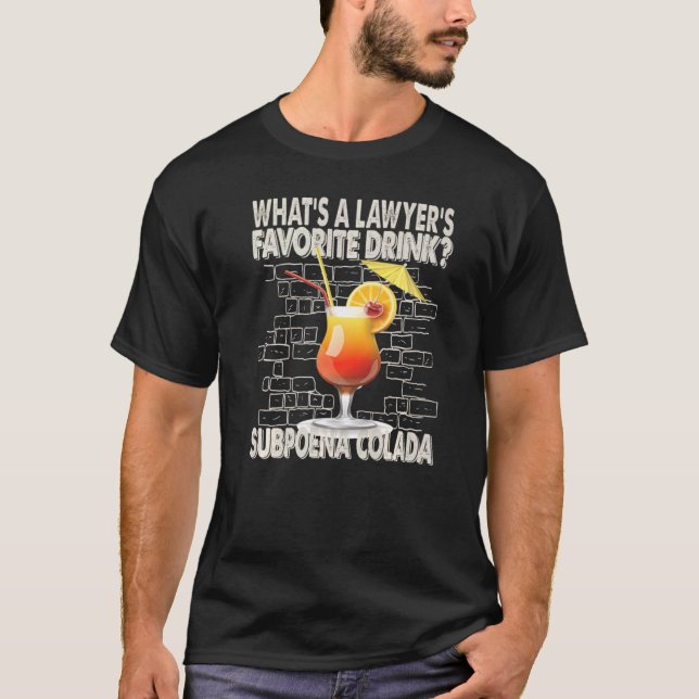 Was ist der Lieblingsgetränk-Vater eines Anwalts? T-Shirt (Vorderseite)