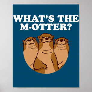 Was ist der M Otter Vater Jokes Otter Lover? Poster