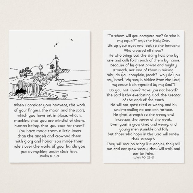 Was ist der Mensch, den du achtest? (Vorne & Hinten)