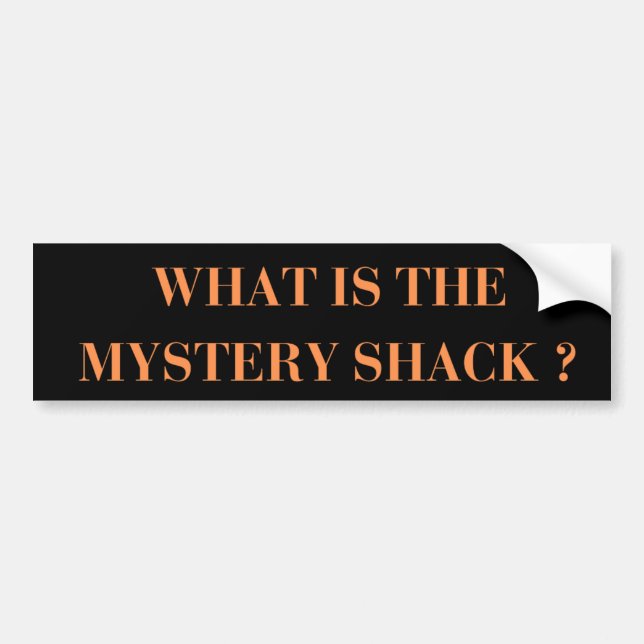 Was ist der Mystery Shack? Autoaufkleber (Vorne)