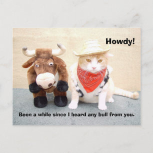 Was ist der neueste Stier? Postkarte