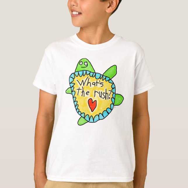 "Was ist der Rush?" T-Shirt (Vorderseite)