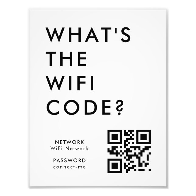 Was ist der WiFi-Code? | QR-Code-Scan zum Verbinde Fotodruck (Vorne)