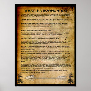WAS IST EIN BOWHUNTER? POSTER