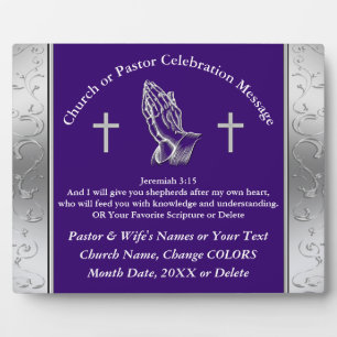 Was ist ein gutes Geschenk für Pastor Personalisie Fotoplatte