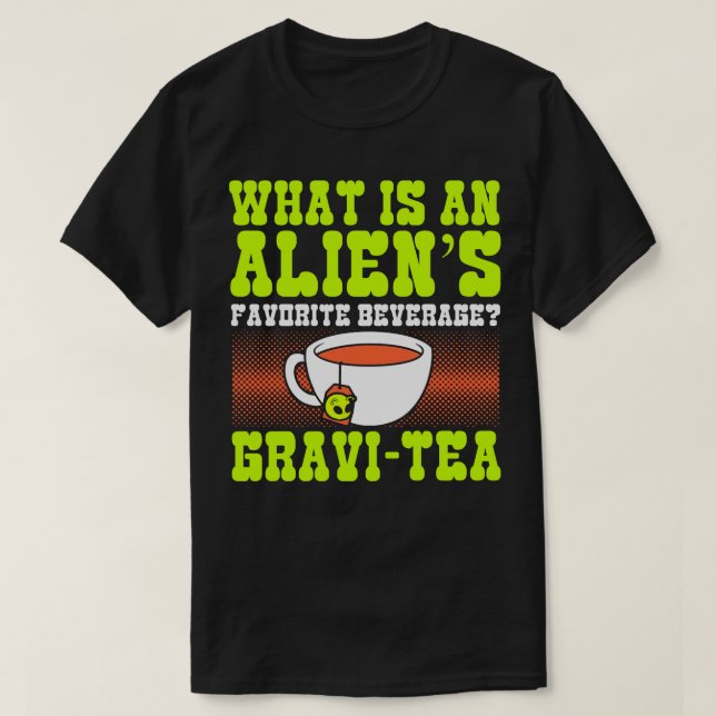 Was ist ein Lieblingsgetränk Gravitea T-Shirt (Design vorne)