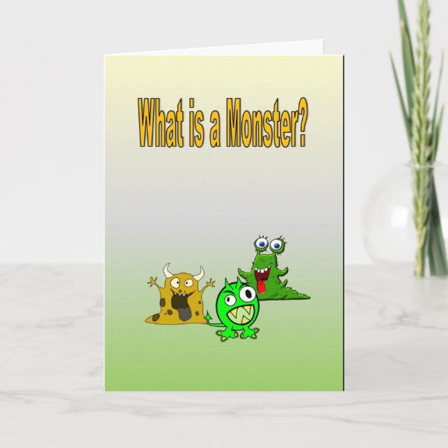 Was ist ein Monster? Karte (Vorderseite)