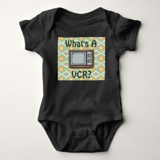 "Was ist ein VCR?" Retro-TV Baby Strampler