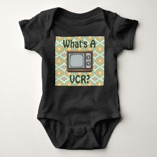 "Was ist ein Videorekorder?" Retro-TV Baby Strampler
