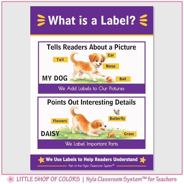 Was ist eine Beschriftung Classroom Anchor Chart Poster (Von Creator hochgeladen)
