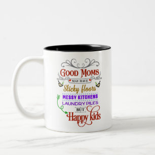 Was ist eine gute Mutter? Kommt auf die Perspektiv Zweifarbige Tasse