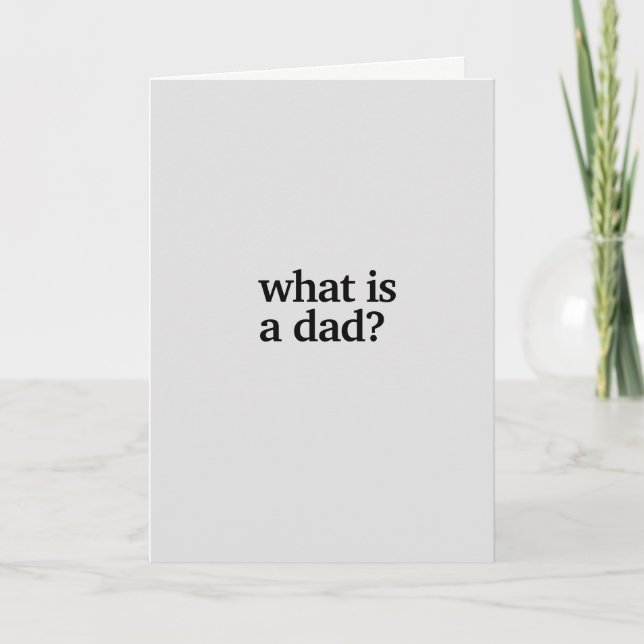 Was ist eine Vater Funny Pregnancy Announccard? Ankündigung (Vorderseite)