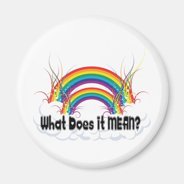 WAS IST ES GEMEIN? DOPPELRAINBOW MAGNET (Vorne)