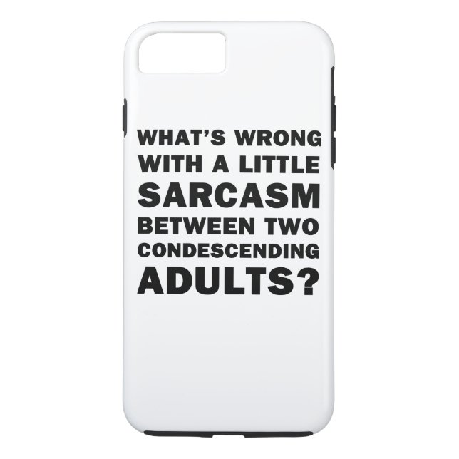 Was ist falsch an einem kleinen Sarcasm? Case-Mate iPhone Hülle (Rückseite)
