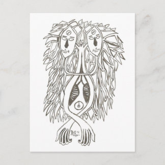 WAS IST HEUTE IN DER MAIL (ZWEI) POSTKARTE