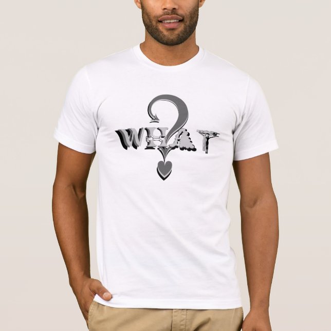 WAS IST? ICH KANN DICH NICHT HÖREN!-Gestalted T-Shirt (Vorderseite)