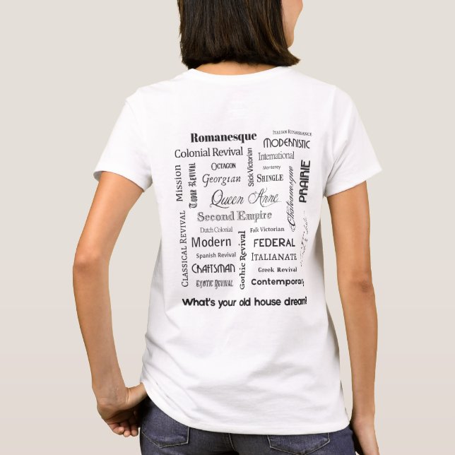 Was ist Ihr alter Haustraum? (Licht) T-Shirt (Rückseite)