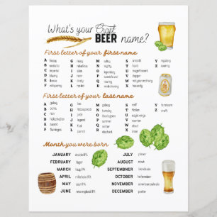 Was ist Ihr Name für Biere Wasserfarbe?