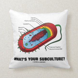Was ist Ihre Nebenkultur? (Prokaryote-Bakterie) Kissen
