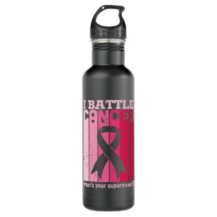 Was ist Ihre Superpower Breast Cancer Awareness? Edelstahlflasche
