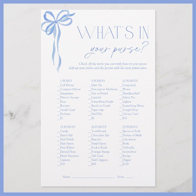 Was ist in deinem Brautparty Blue Bow? (Von Creator hochgeladen)