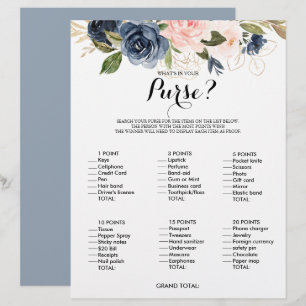 Was ist in deinem Brautparty "Purse Gold Navy"?