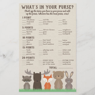 Was ist in deinem Handspiel für Woodland Baby Show Flyer