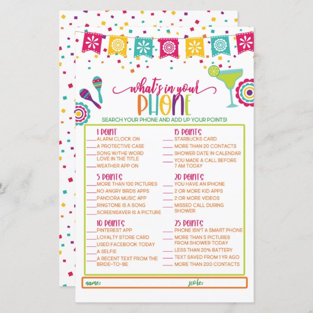 Was ist in deinem Handyspiel - Fiesta WH (Vorne/Hinten)