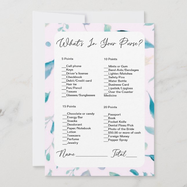 Was ist in deinem puren, rosafarbenen Brautparty? Einladung (Vorderseite)