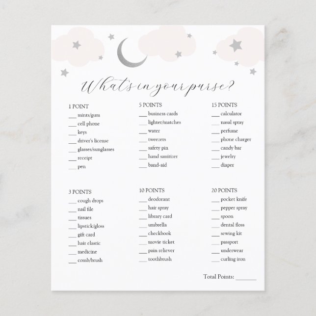 Was ist in deinem Purse Baby Duwer Game? (Vorderseite)