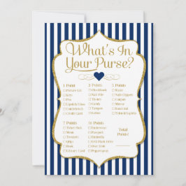 Was ist in deinem Purse Game Navy Blue Gold Dusche