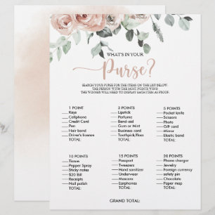 Was ist in deinem Purse Rose Brautparty Game?