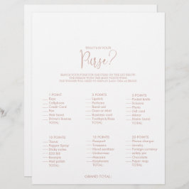 Was ist in deinem Purse Rose Gold Brautparty Game?